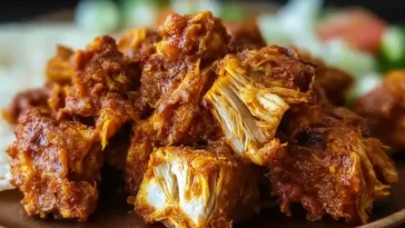 Spicy Air Fryer Jackfruit Chicken Plated