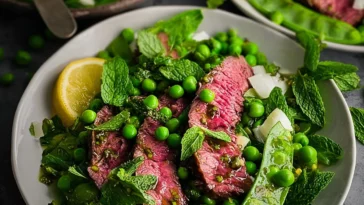 “Fresh Spring Pea Salad with Lemony Mint Vinaigrette”