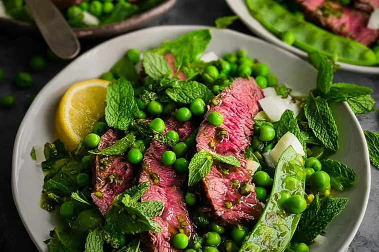 “Fresh Spring Pea Salad with Lemony Mint Vinaigrette”