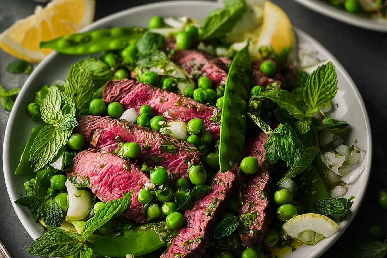 Spring Pea Salad with Lemony Mint Vinaigrette