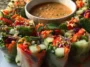 Spring Roll Salad with Coconut Peanut Dressing