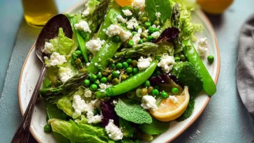Colorful Spring Salad with Fresh Ingredients