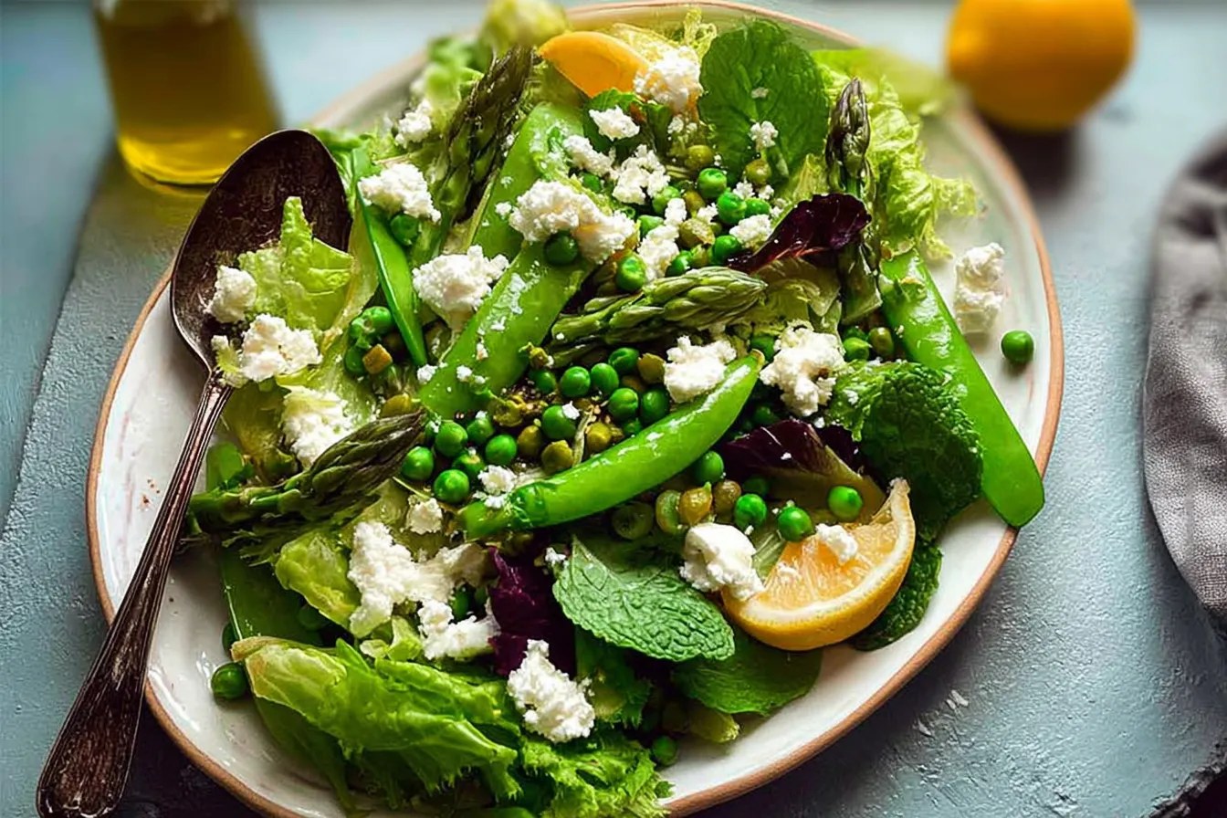 Colorful Spring Salad with Fresh Ingredients