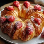 Fresh Strawberry Croissant Ready to Delight