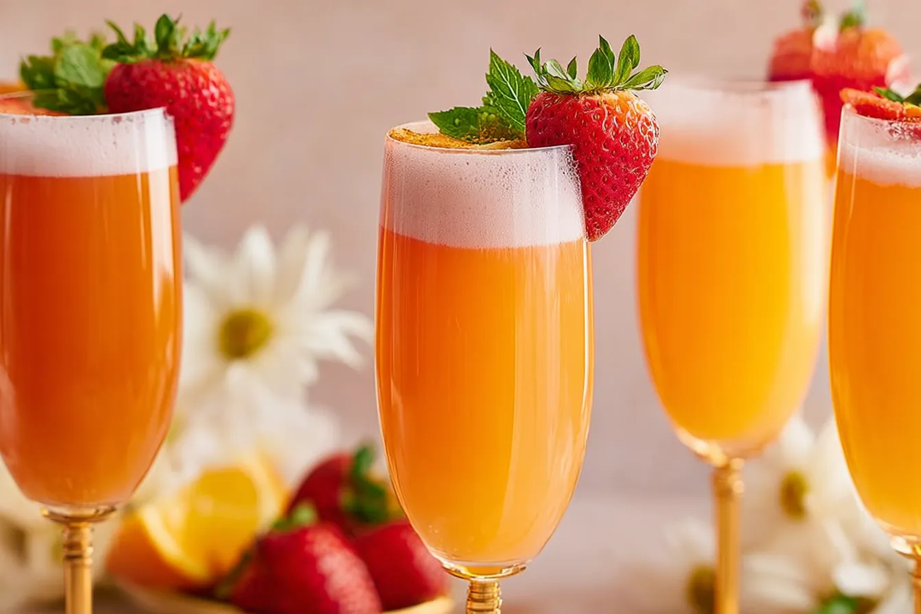Sunrise Strawberry Mimosa Recipe