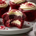 Sweet Red Velvet Brownie Bites on a Plate
