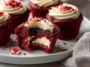 Sweet Red Velvet Brownie Bites on a Plate