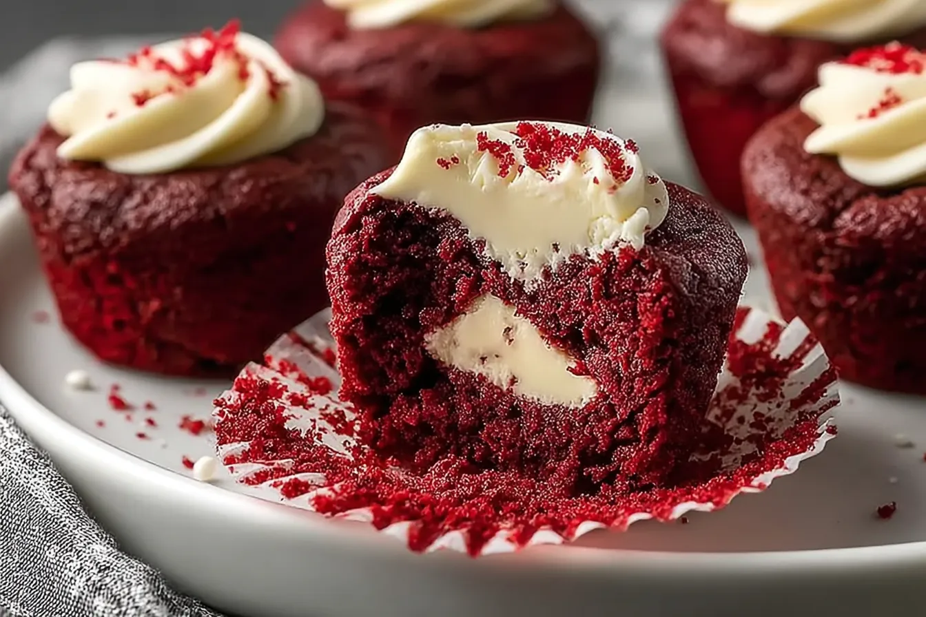 Sweet Red Velvet Brownie Bites