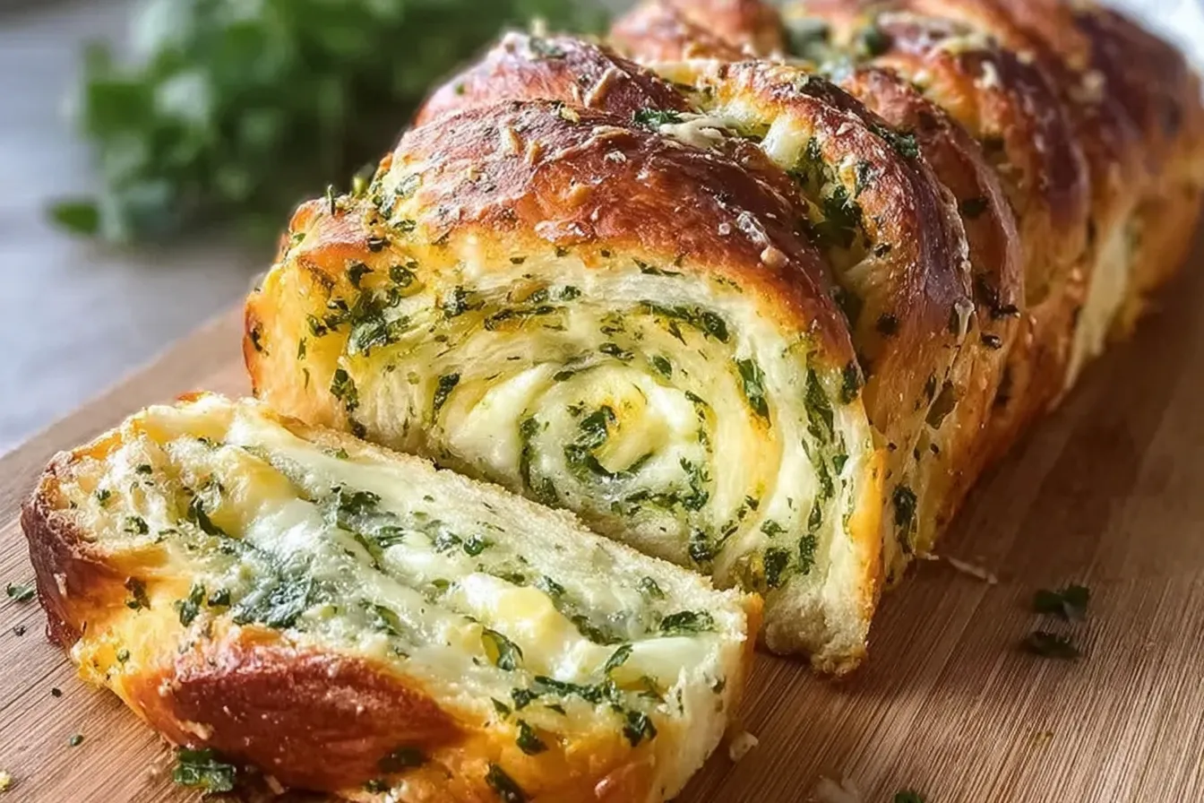 swirled garlic herb and cheese bread 10 steps to pure bliss 2 1