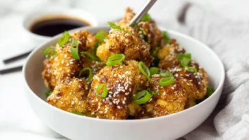 Crispy Teriyaki Cauliflower Wings Air Fryer Recipe