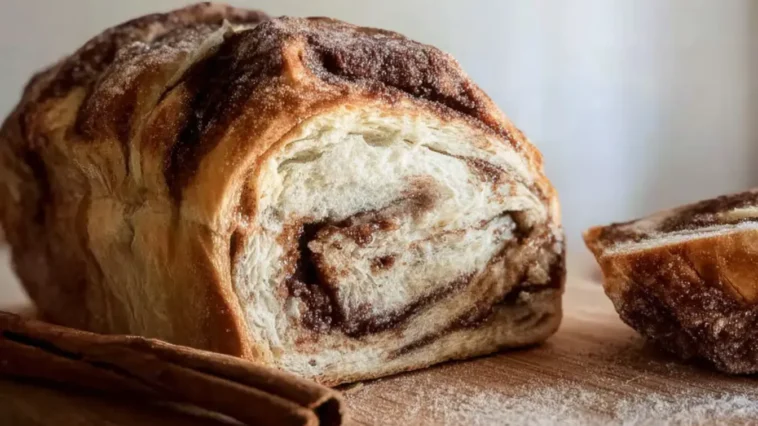 The Best Cinnamon Sugar Sourdough Bread Freshly Baked