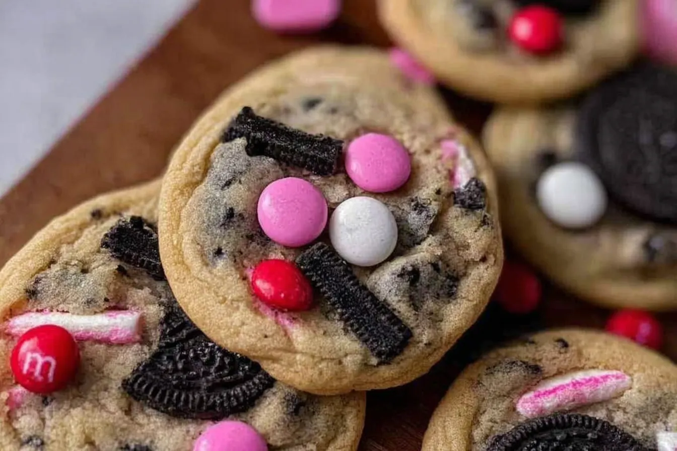 The Best Valentine’s Day Oreo m&m’s Cookies