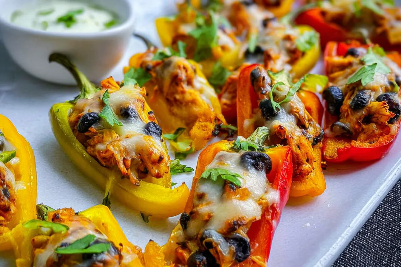 Tiny Tacos, Big Flavor: Chicken Taco Stuffed Mini Peppers