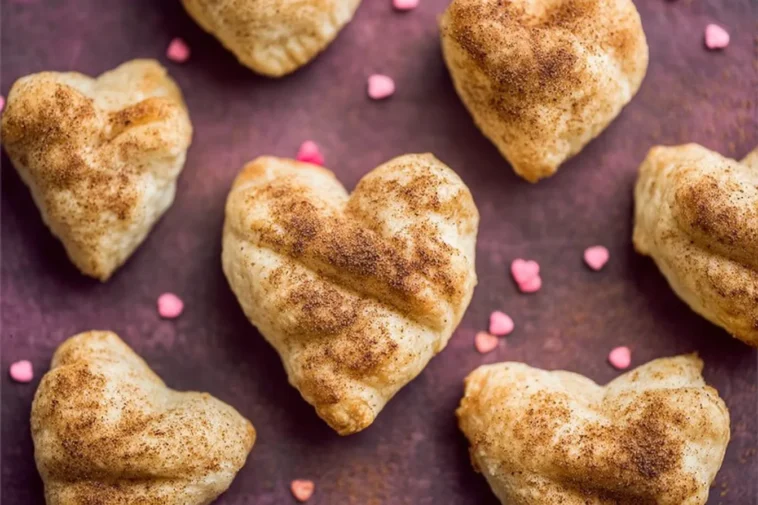 Valentine’s Day Puff Pastry Hearts Freshly Baked