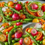 Vibrant Carrot-Cucumber Spiral Salad Platter