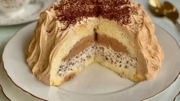 Zuccotto: a Creamy Italian Dessert Cake Ready to Serve