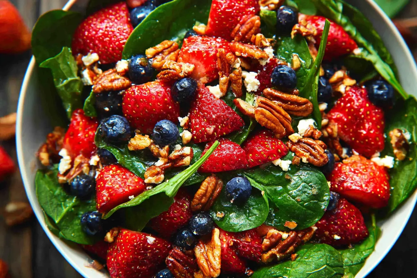 15-Minute Strawberry Spinach Salad