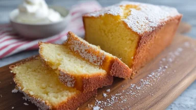 Amazing Low Calorie Vanilla Cake with Greek Yogurt 180 – Slice