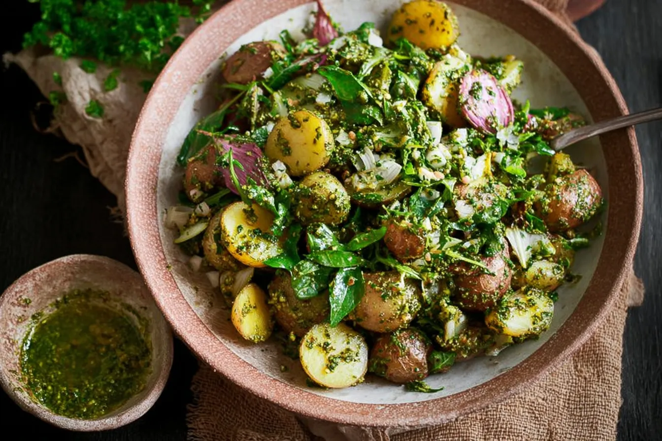 Arugula Pesto Potato Salad