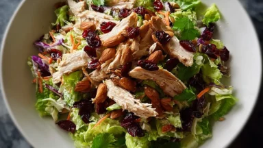 Asian Chicken Cranberry Salad - A Flavorful Delight