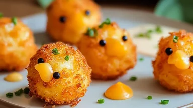 Baby Chick Mini Cheese Balls Fun Appetizers