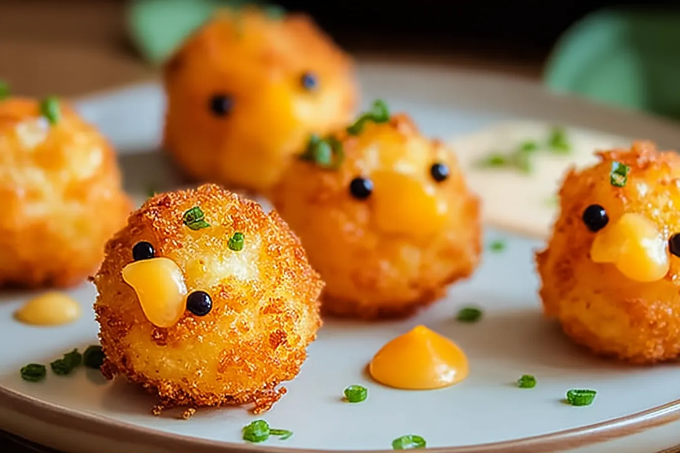 Baby Chick Mini Cheese Balls Fun Appetizers