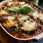 Baked Layered Eggplant with Beef Ragu and Smoked Mozzarella Delight 5 Baked Layered Eggplant with Beef Ragu and Smoked Mozzarella Dish