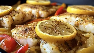 Delicious Baked Tilapia in Lemon Garlic Sauce