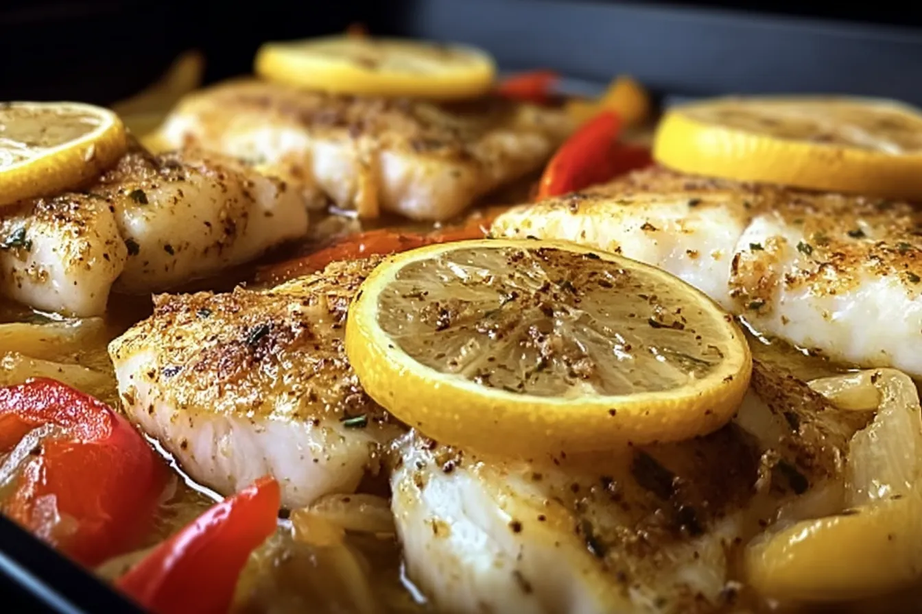 Delicious Baked Tilapia in Lemon Garlic Sauce