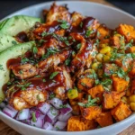 BBQ Chicken Sweet Potato Bowl Delivers 40-Minute Dinner Bliss 5 Delicious BBQ Chicken Sweet Potato Bowl Ready to Serve