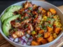 Delicious BBQ Chicken Sweet Potato Bowl Ready to Serve