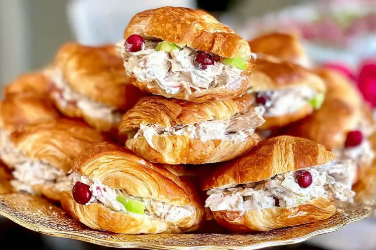 Best Chicken Salad Croissant Close-up