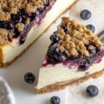 Delicious Blueberry Crumble Cheesecake