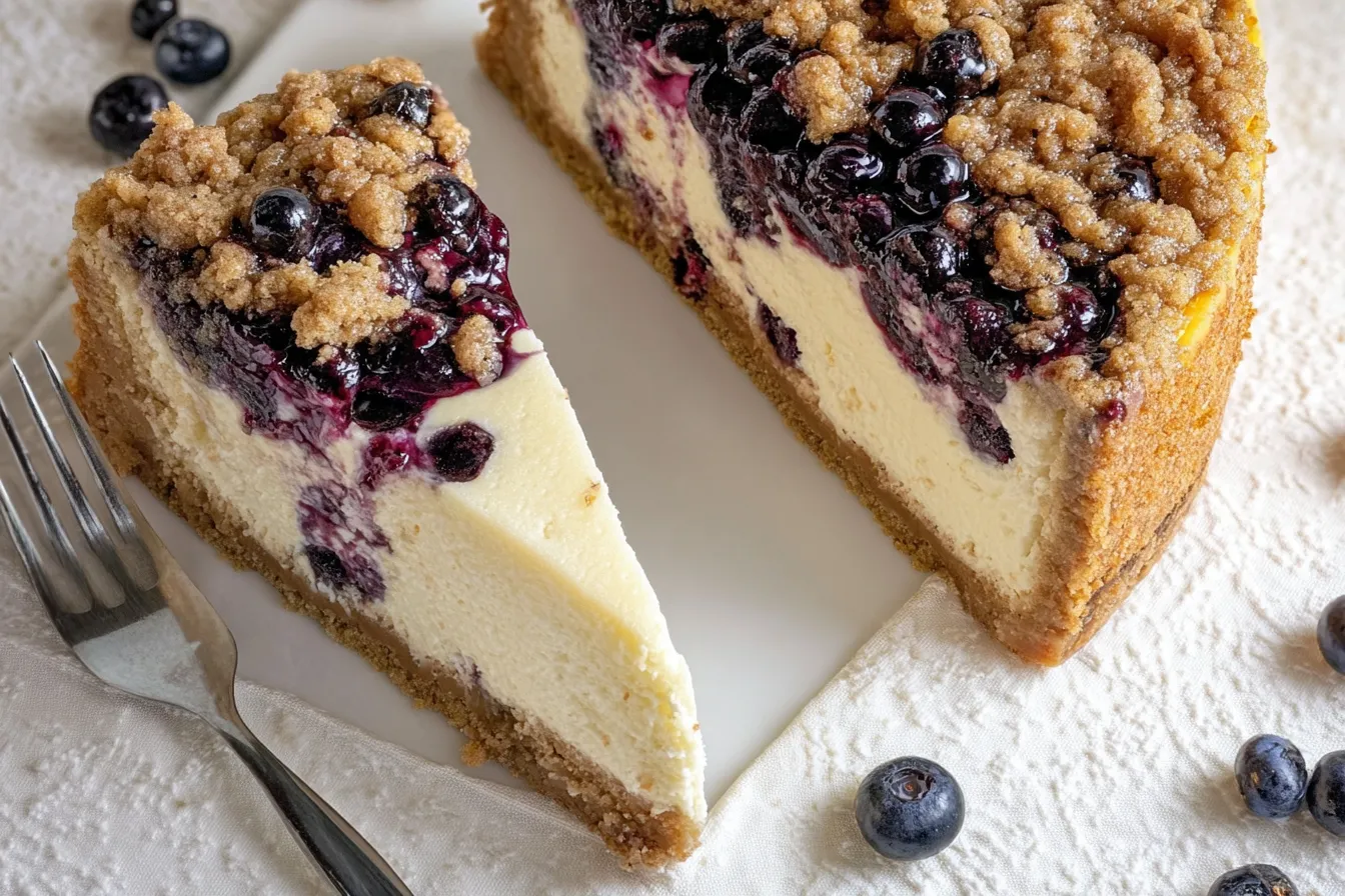 Blueberry Crumble Cheesecake 