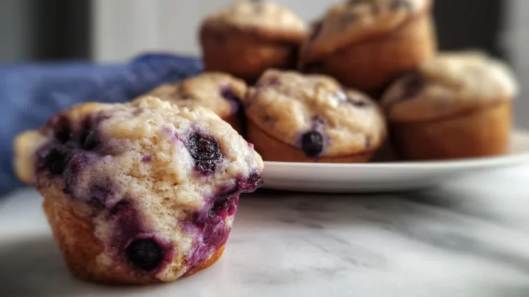 Blueberry Greek Yogurt Muffin Freshly Baked