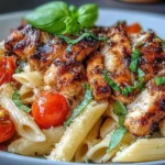Bruschetta Chicken Pasta: A Delicious Summer Delight 5 Bruschetta Chicken Pasta Plate