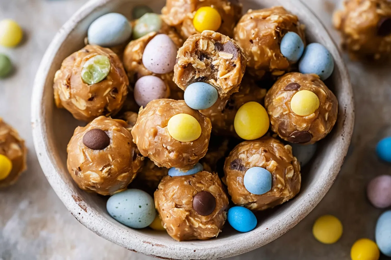 Cadbury Mini Egg Protein Balls (Viral Recipe) 