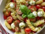 Colorful Caprese Pasta Salad in a Bowl