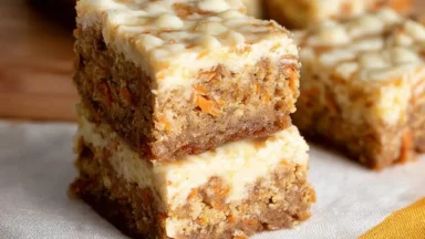 Carrot Cake Bars - Sweet and Moist Dessert Treat