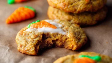 Delicious Carrot Cake Cookies Freshly Baked