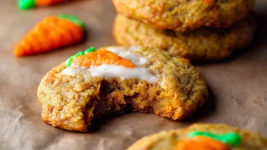 Delicious Carrot Cake Cookies Freshly Baked