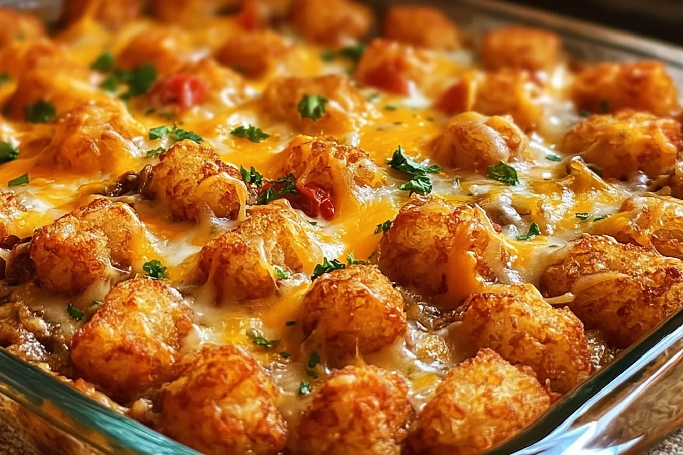 Cheesy Tater Tot Casserole – Easy Dinner Recipe Idea That Delights 4 Cheesy Tater Tot Casserole – Easy Dinner Recipe Idea