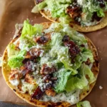Delicious Chicken Caesar Smash Tacos on a Platter