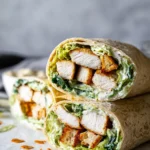 Delicious Chicken Caesar Wrap Ready to Enjoy