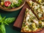 Chicken Pesto Flatbread Pizza Ready to Serve
