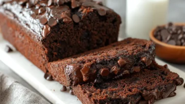 Decadent Chocolate Banana Bread Slices