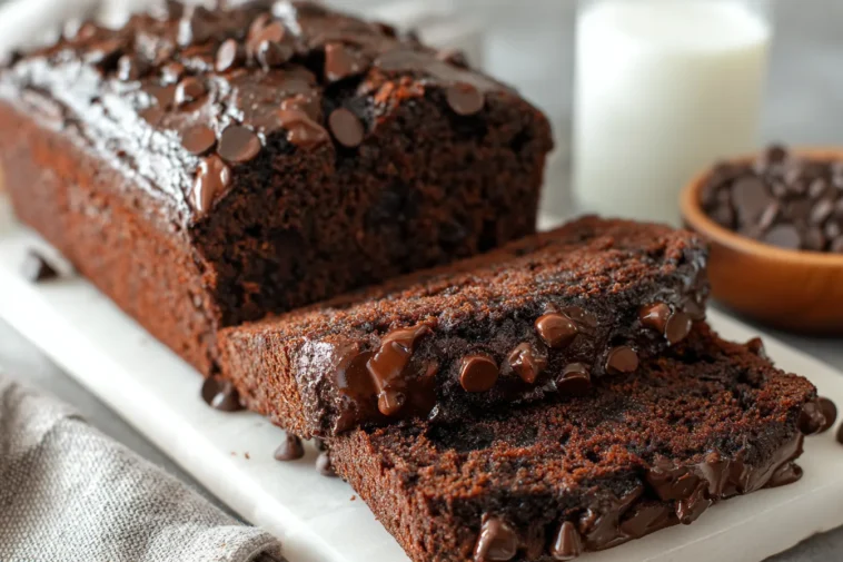 Decadent Chocolate Banana Bread Slices