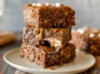 Chocolate Churro Rice Krispie Treats with Caramel Drizzle