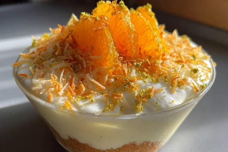 Coconut Orange Dessert: A Fresh and Tangy Delight 3 Delicious Coconut Orange Dessert on a Tropical Table