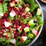 Cranberry Apple Salad Vibrant Colors